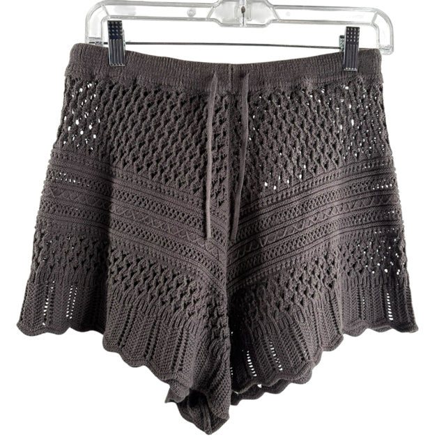 AE STUDIO Size X-SMALL Brown Crochet SHORTS