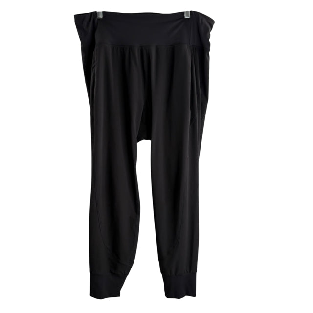 ATHLETA Size 1X Charcoal Wide Leg Joggers ACTIVE PANT