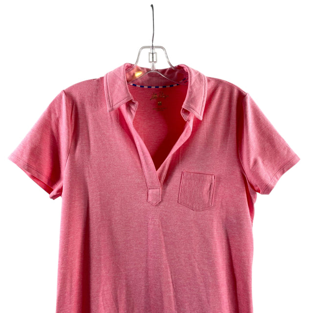 LILLY PULITZER Size SMALL Pink Short Sleeve Polyester Blend NWT DRESS