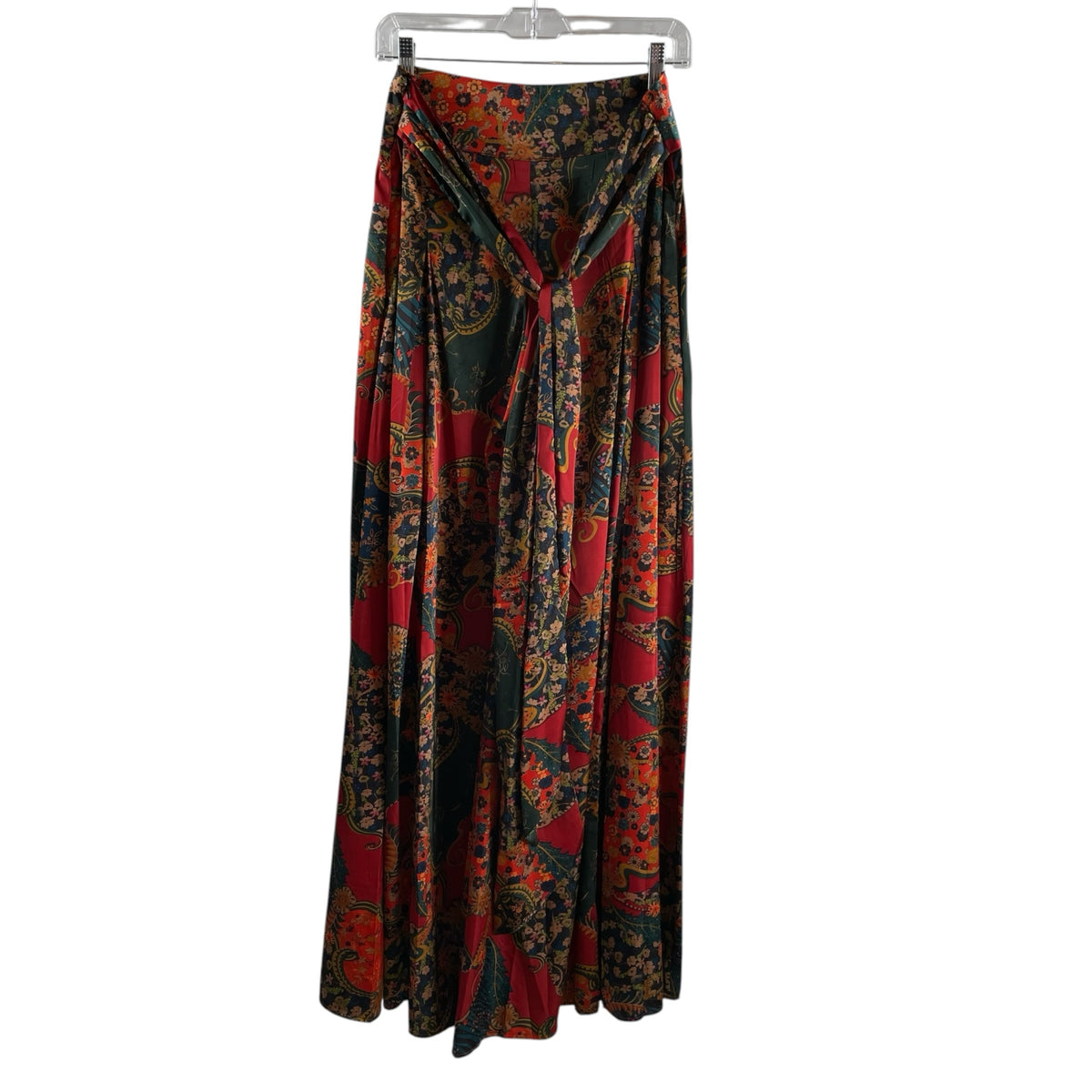 GRACIA Size MED Red/Multi Print Wide Leg NWT PANTS