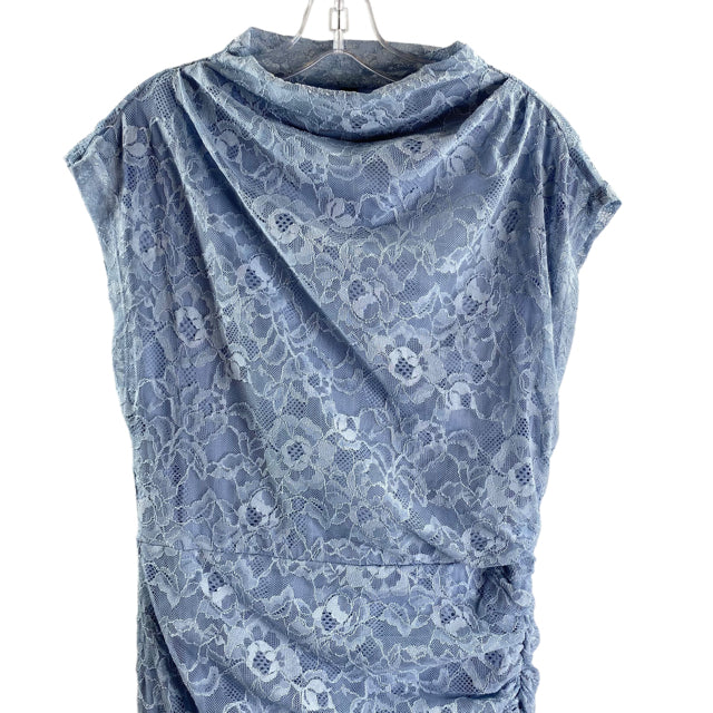 ANTHROPOLOGIE Size LARGE Light Blue Lace Sleeveless Polyester NWT DRESS