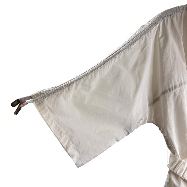PIAZZA SEMPIONE Size 44 White 3/4 Sleeve Polyester Blend JACKET