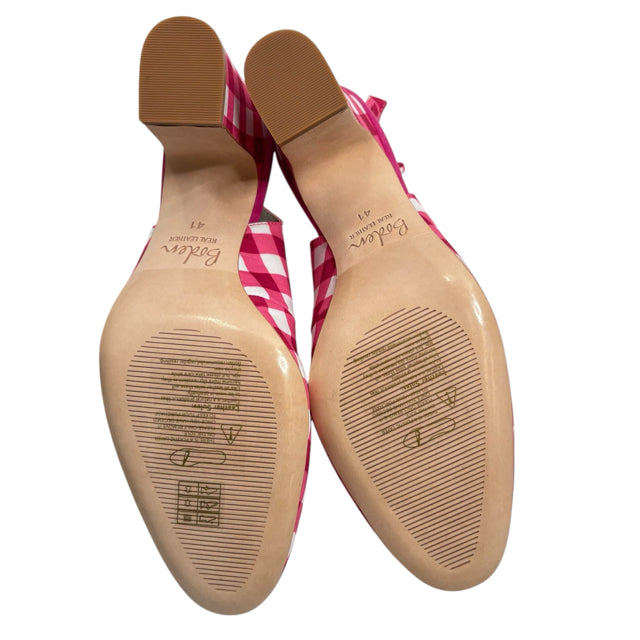BODEN Size 41 Pink/White Sling NWT SHOE