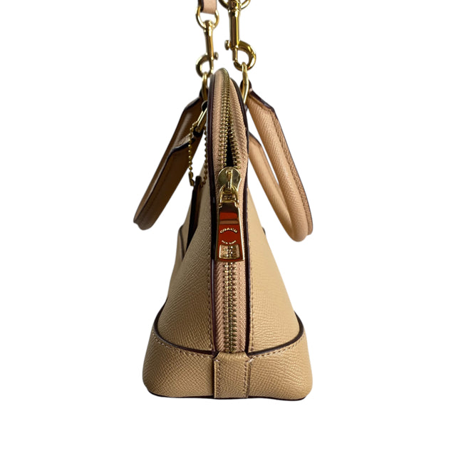 COACH Tan Pebble Leather Cross Body PURSE