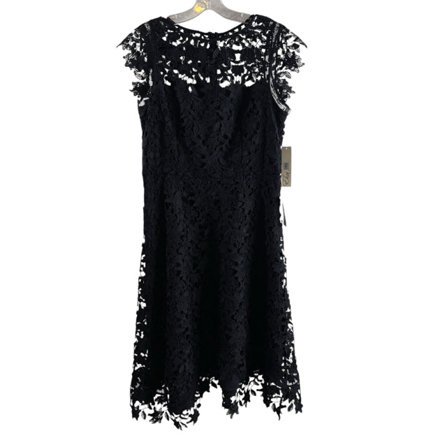 ELIZA J Size 12 Navy Lace Overlay Sleeveless Polyester NWT DRESS