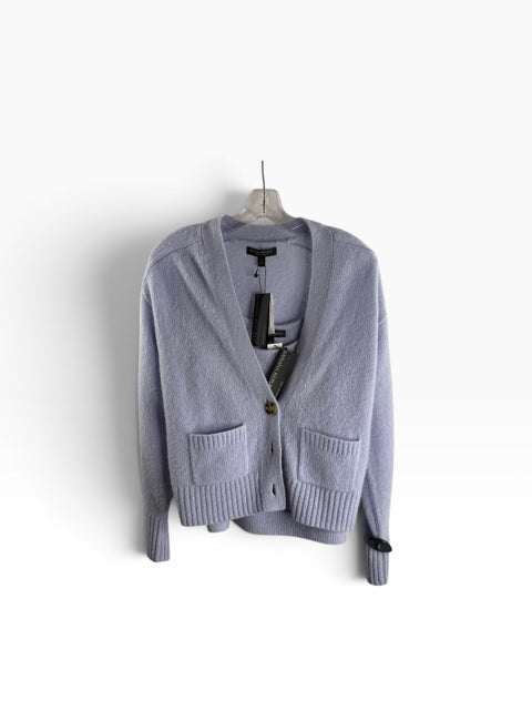 BANANA Size SMALL Light Blue Long Sleeve Twin Cashmere NWT SWEATER