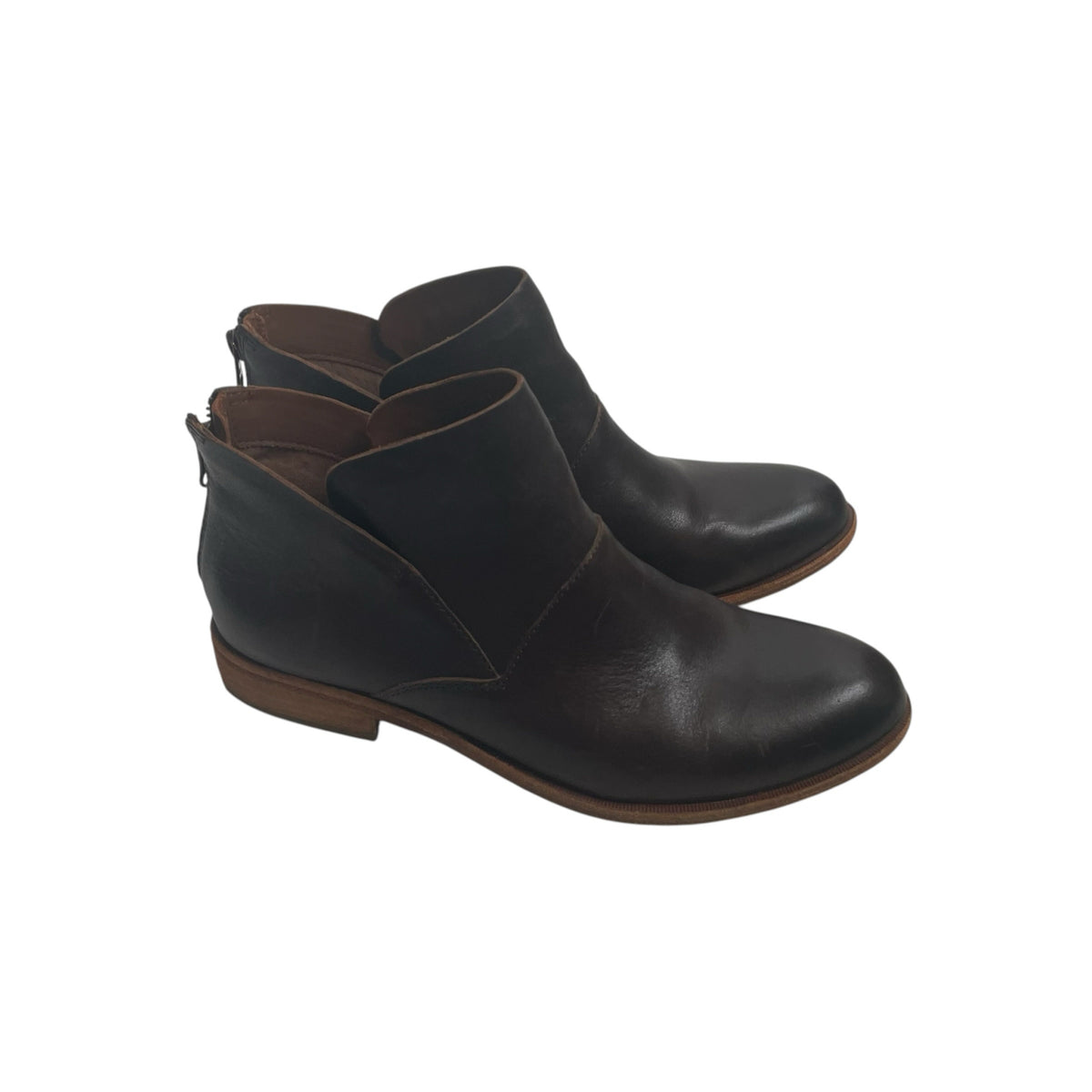 KORK-EASE Size 9 1/2 Brown Ankle Boot Leather BOOT