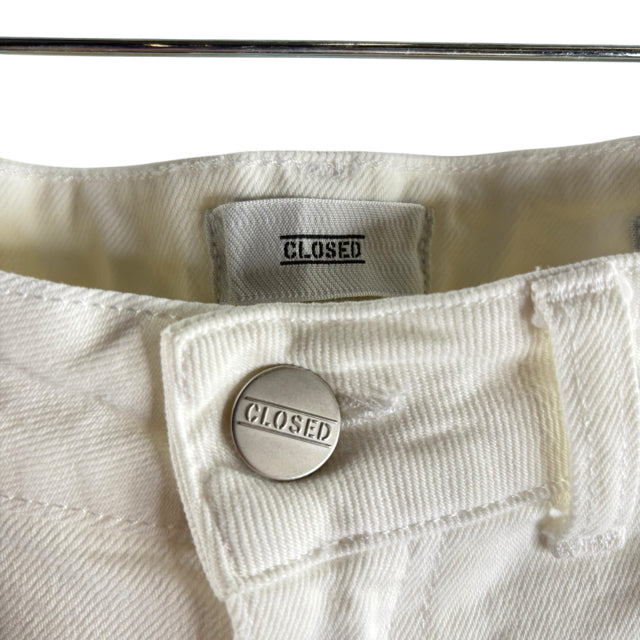 CLOSED Size 40 Cream Pocket Detail Denim JEANS
