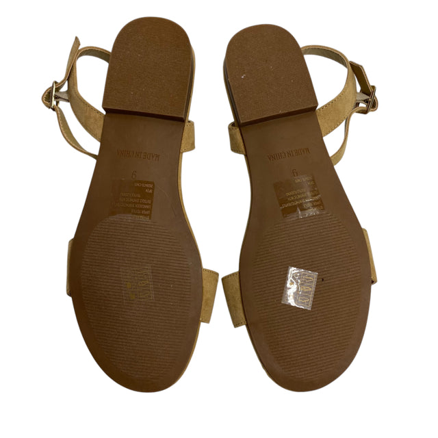 J CREW Size 9 Tan Sandal Sueded NWOT SHOE
