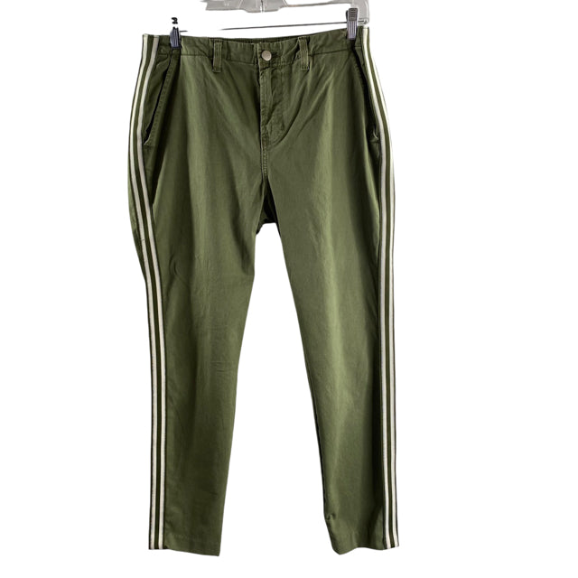 L'AGENCE Size 27 Olive Track Stripe Cotton NWT PANTS