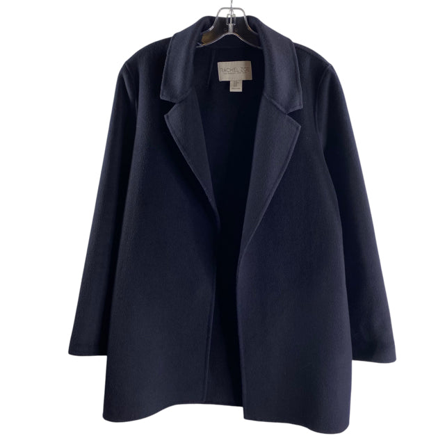 RACHEL ZOE Size MEDIUM Navy Wool Blend COAT