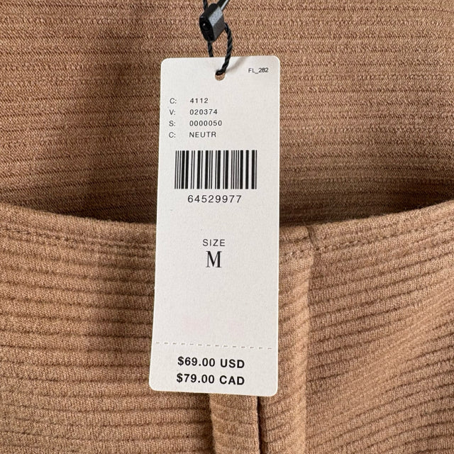 BB DAKOTA Size MED Brown Long Sleeve Hook front NWT TOP