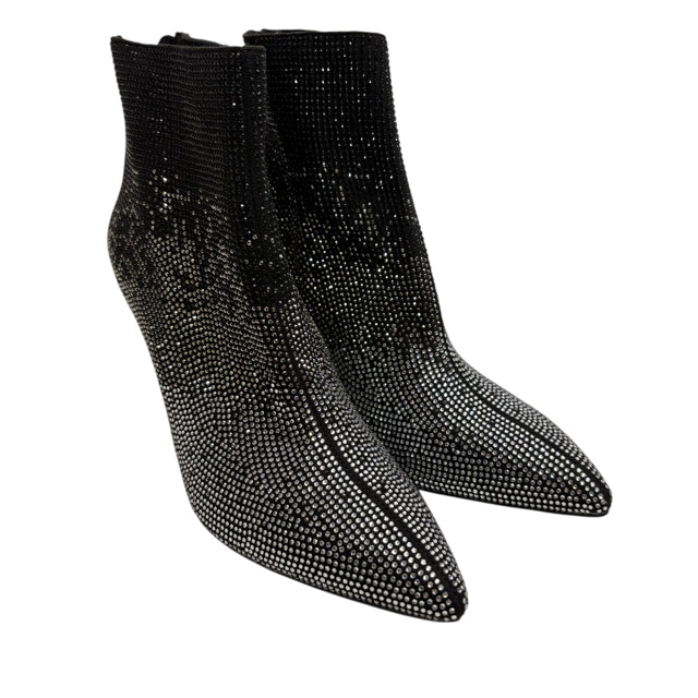 WHBM Size 9 1/2 Black/Silver Ankle Boot NWT SHOE