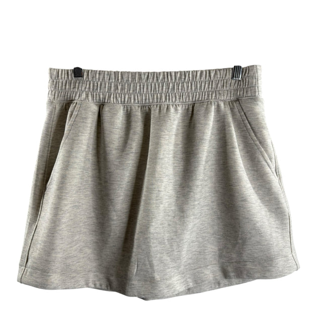 YOGALICIOUS Size LARGE Gray Sweatshirt SKORT