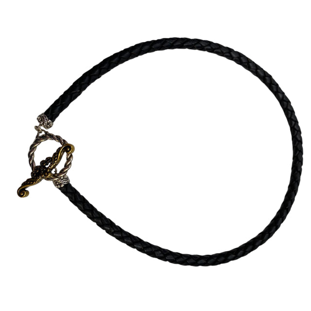 CAROLYN POLLACK Sterling Silver Black 17" NECKLACE