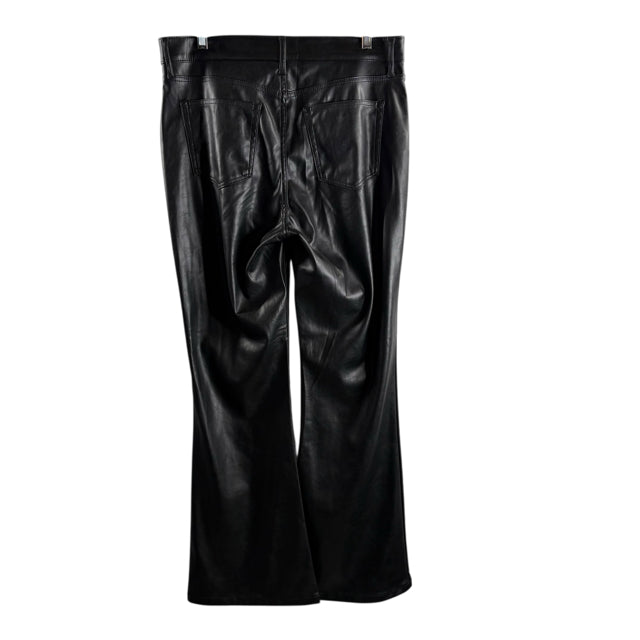 GAP Size 32 Black Faux Leather PANTS
