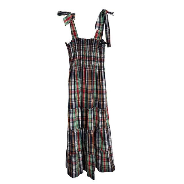 MAXWELL & GERALDINE Size MED Multi Madras Plaid Strappy DRESS