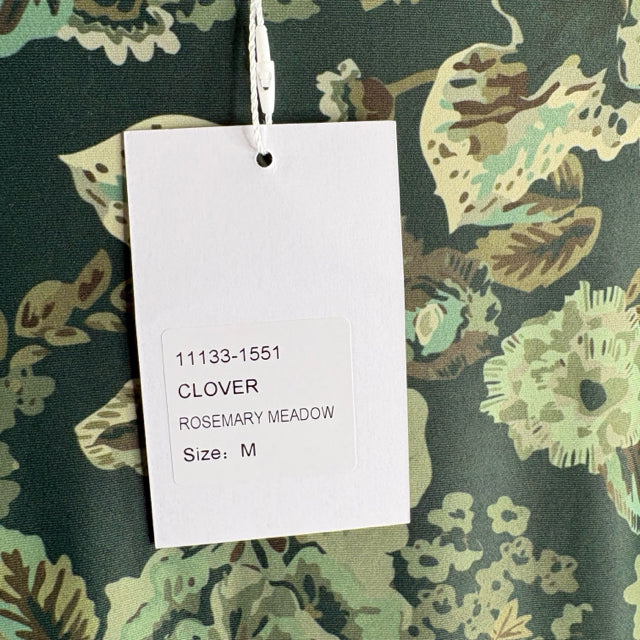 SMITH & QUINN Size MEDIUM Green Floral Long Sleeve Polyester Blend NWT DRESS