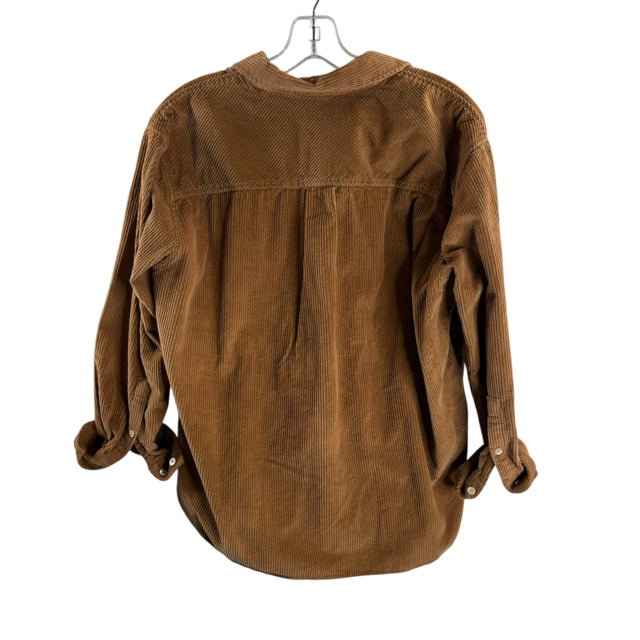 AYR Size SMALL Brown Long Sleeve Corduroy TOP