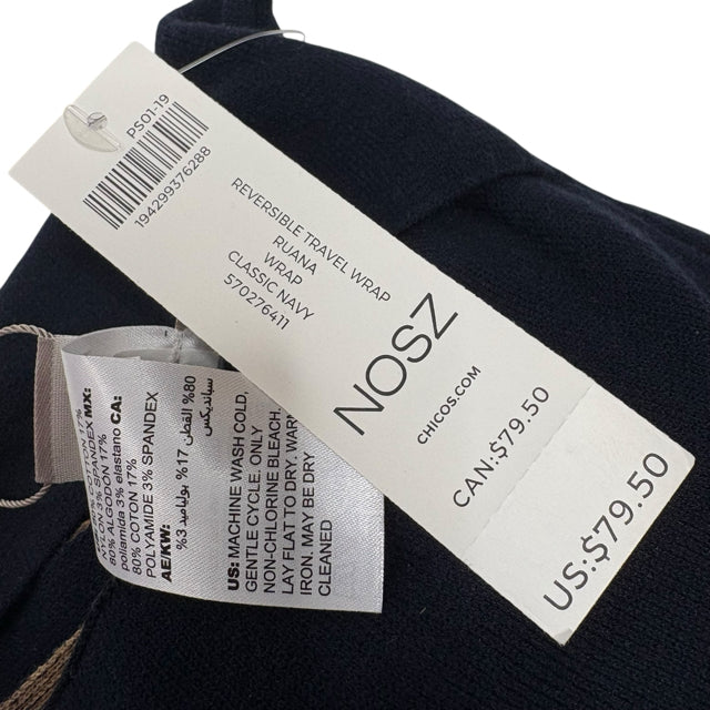 CHICOS Navy Knit NWT WRAP