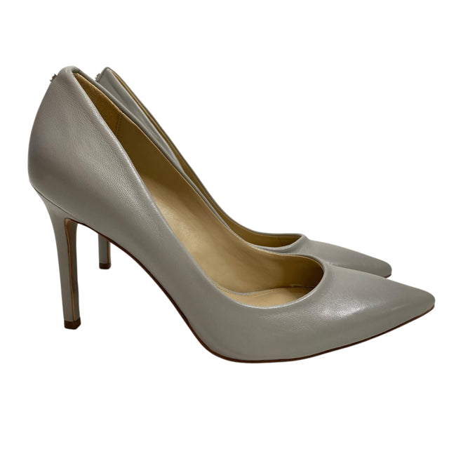 SAM EDELMAN Size 6 1/2 Gray Pump Leather SHOE