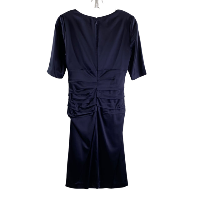 SUZI CHIN Size 6 Navy 3/4 Sleeve NWT DRESS