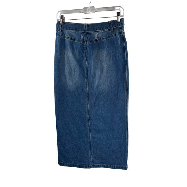 RACHEL ROY Size 2 Light Blue Pocket Detail Pencil Denim SKIRT