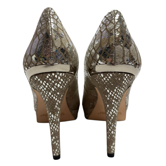 WHBM Size 9 1/2 Silver Platform Pump NWT SHOE
