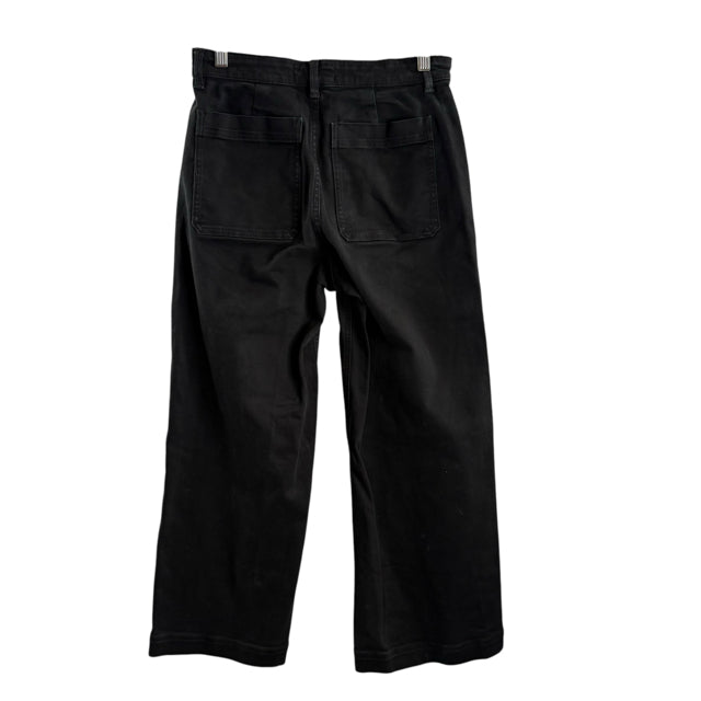 EVERLANE Size 6 Black Wide Leg PANTS
