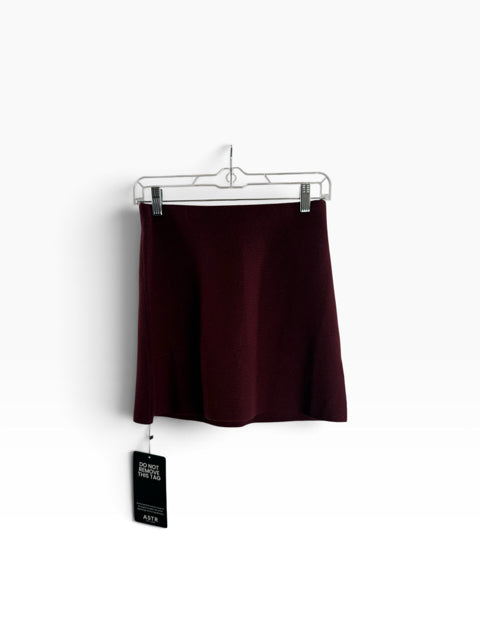 ASTR Size X-SMALL Wine Mini Knit NWT SKIRT