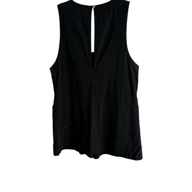 FREE PEOPLE Size SMALL Black Romper SHORTS
