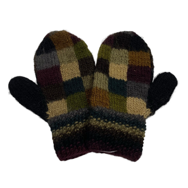 Dark Multi Knit Details WINTER GLOVE