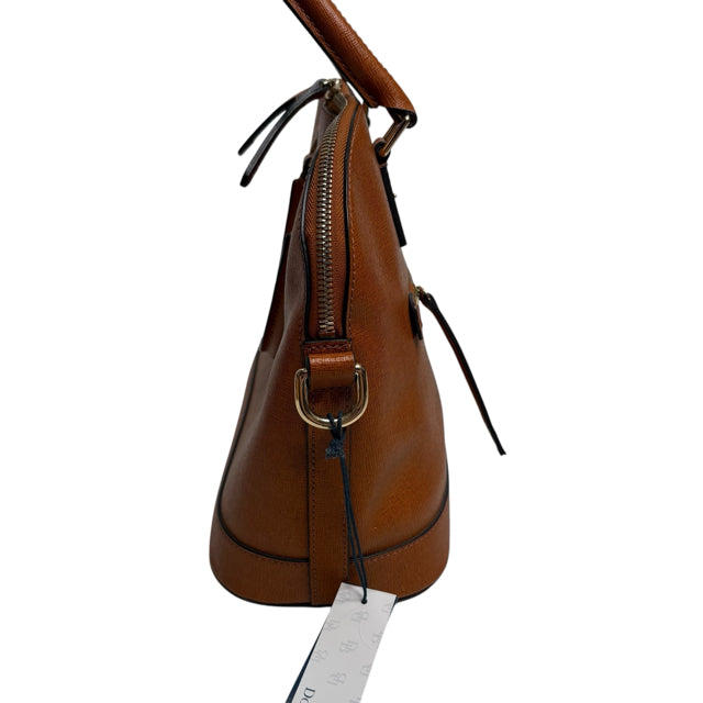 DOONEY & BOURKE White/Brown Pebble Leather PURSE