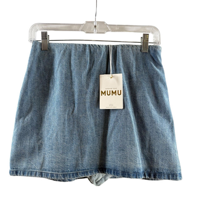 MUMU Size SMALL Blue Mini Denim NWT SKIRT