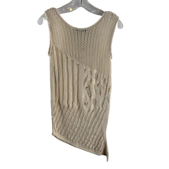 ZARA Size MED Cream Sleeveless NWT SWEATER
