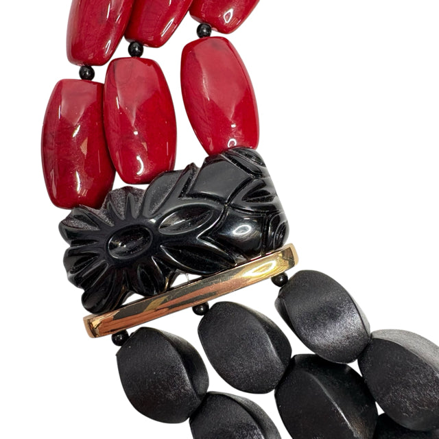 CHICOS Costume Red/Black 20" NECKLACE