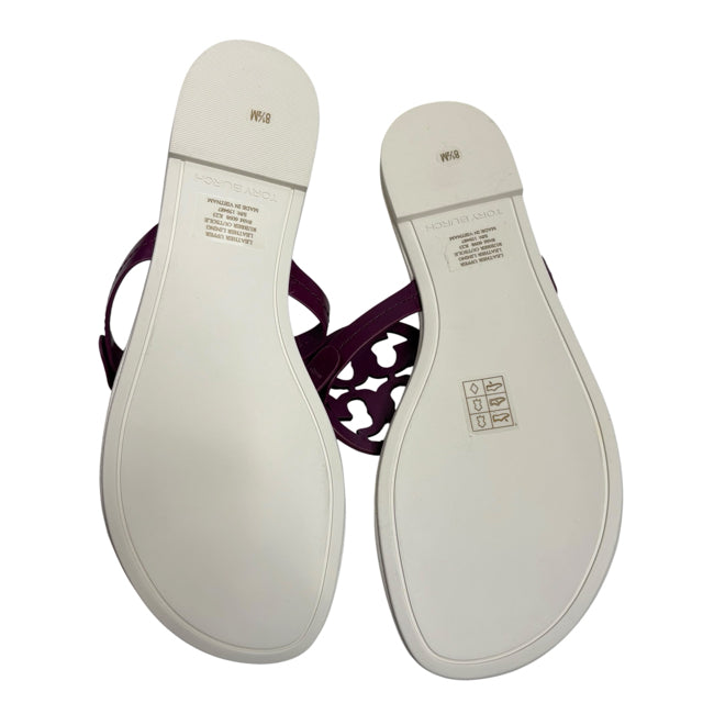 TORY BURCH Size 8 1/2 Purple Sandal NEW - BOX SHOE