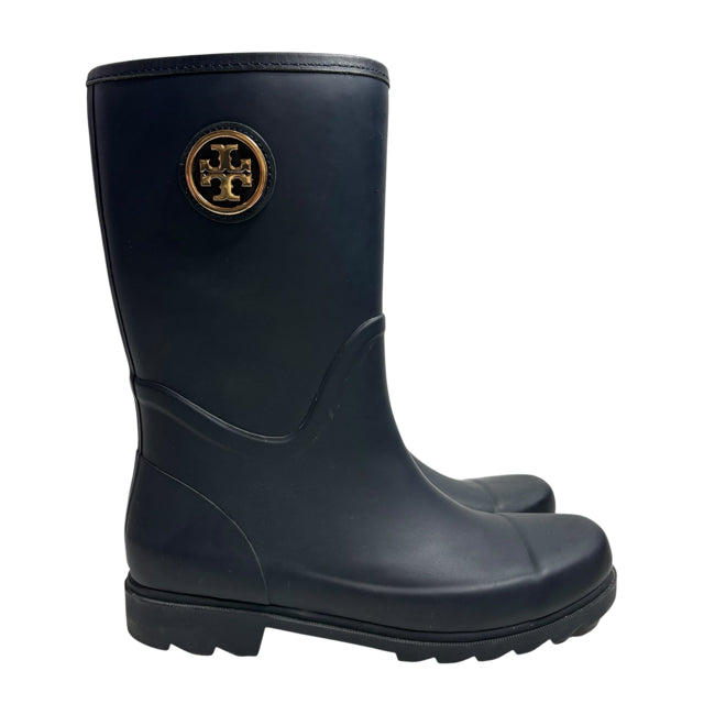 TORY BURCH Size 9 Black Rain Boot BOOT
