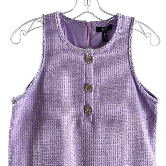 AQUA Size SMALL Lavender Pocket Detail Sleeveless Polyester NWT DRESS