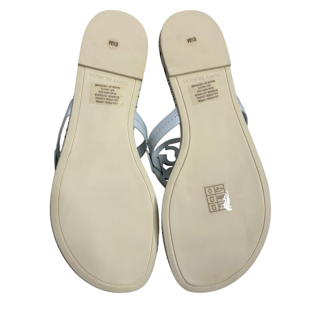 TORY BURCH Size 8 1/2 Gray Sandal NEW - BOX SHOE