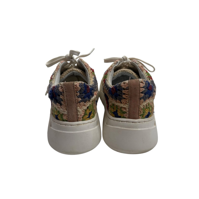 FREE PEOPLE Size 10 Multi Sneaker Crochet SHOE