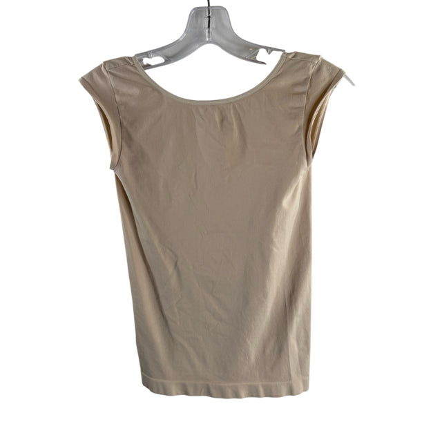 INTIMATELY FREE PEOPLE Size M/L Cream Cap Sleeve Nylon Blend NWT TOP