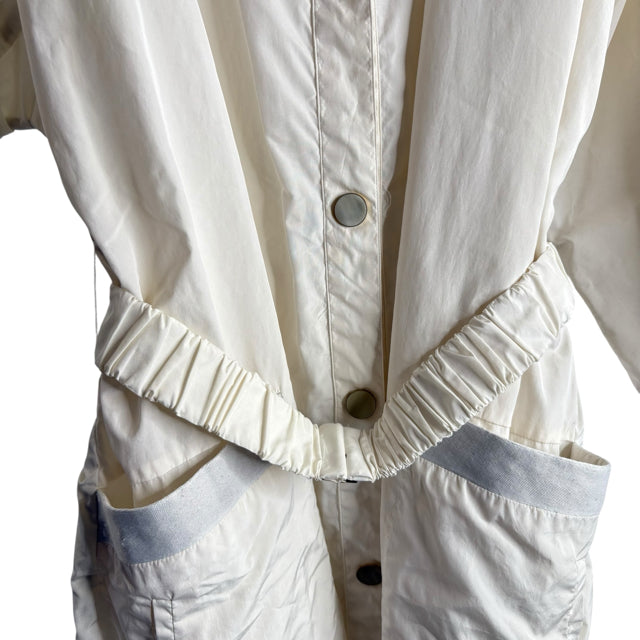 PIAZZA SEMPIONE Size 44 White 3/4 Sleeve Polyester Blend JACKET