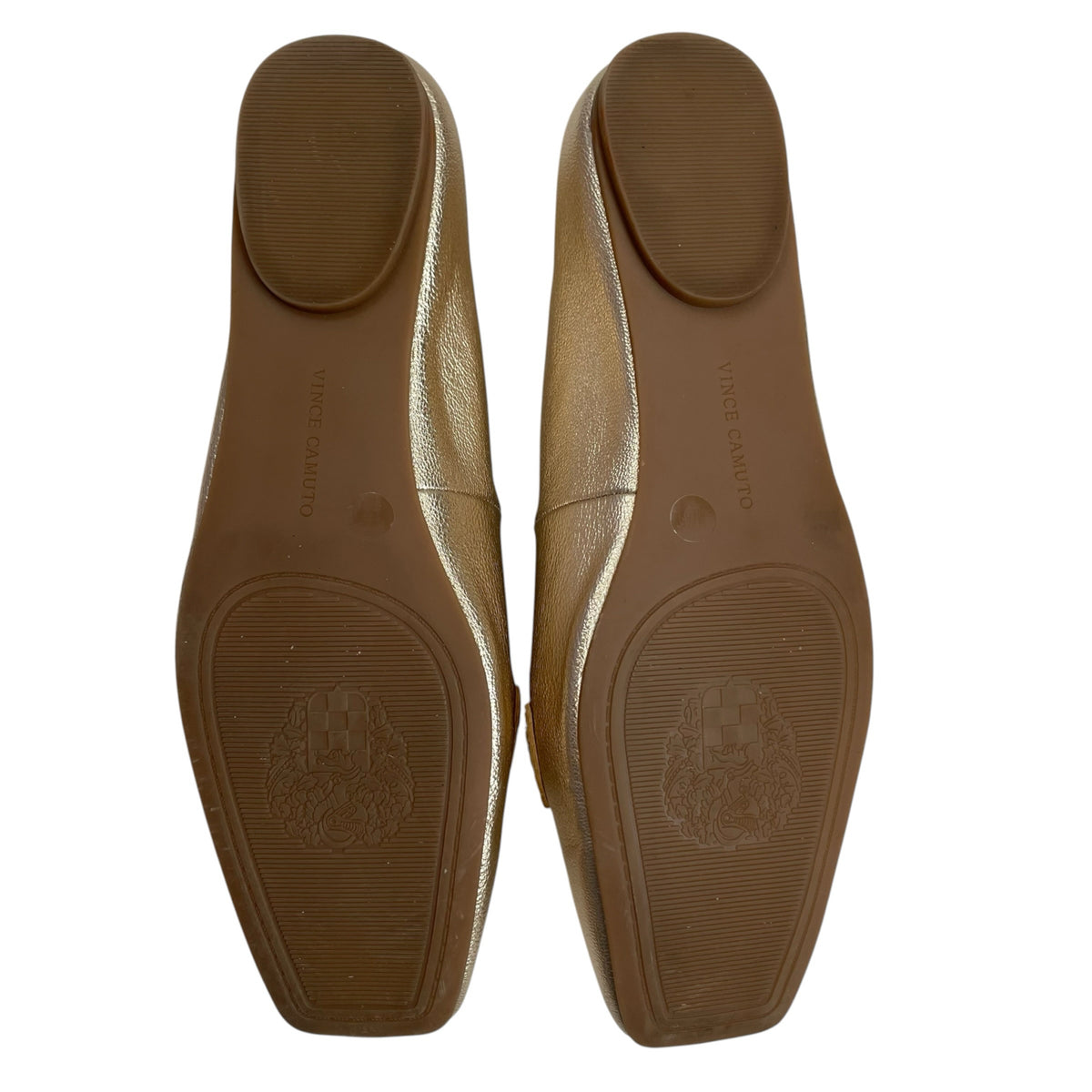 VINCE CAMUTO Size 8 Gold Flats Metallic Leather SHOE