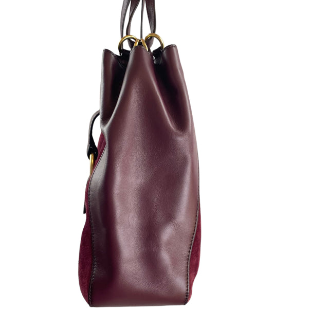 MICHAEL KORS Cranberry Suede/Leather Tote NWT PURSE