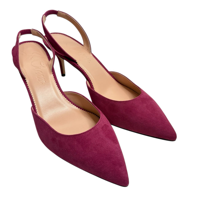 J CREW Size 9 Pink Sling Suede NWT SHOE