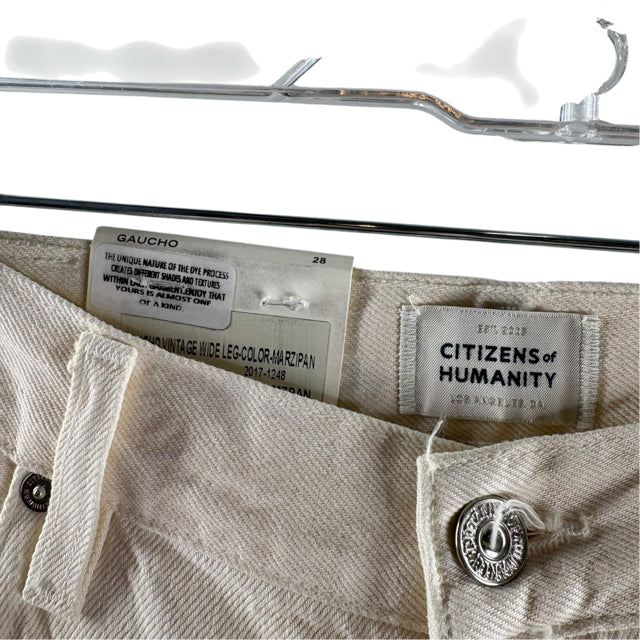 CITIZENS OF HUMANITY Size 28" Cream NWT JEANS