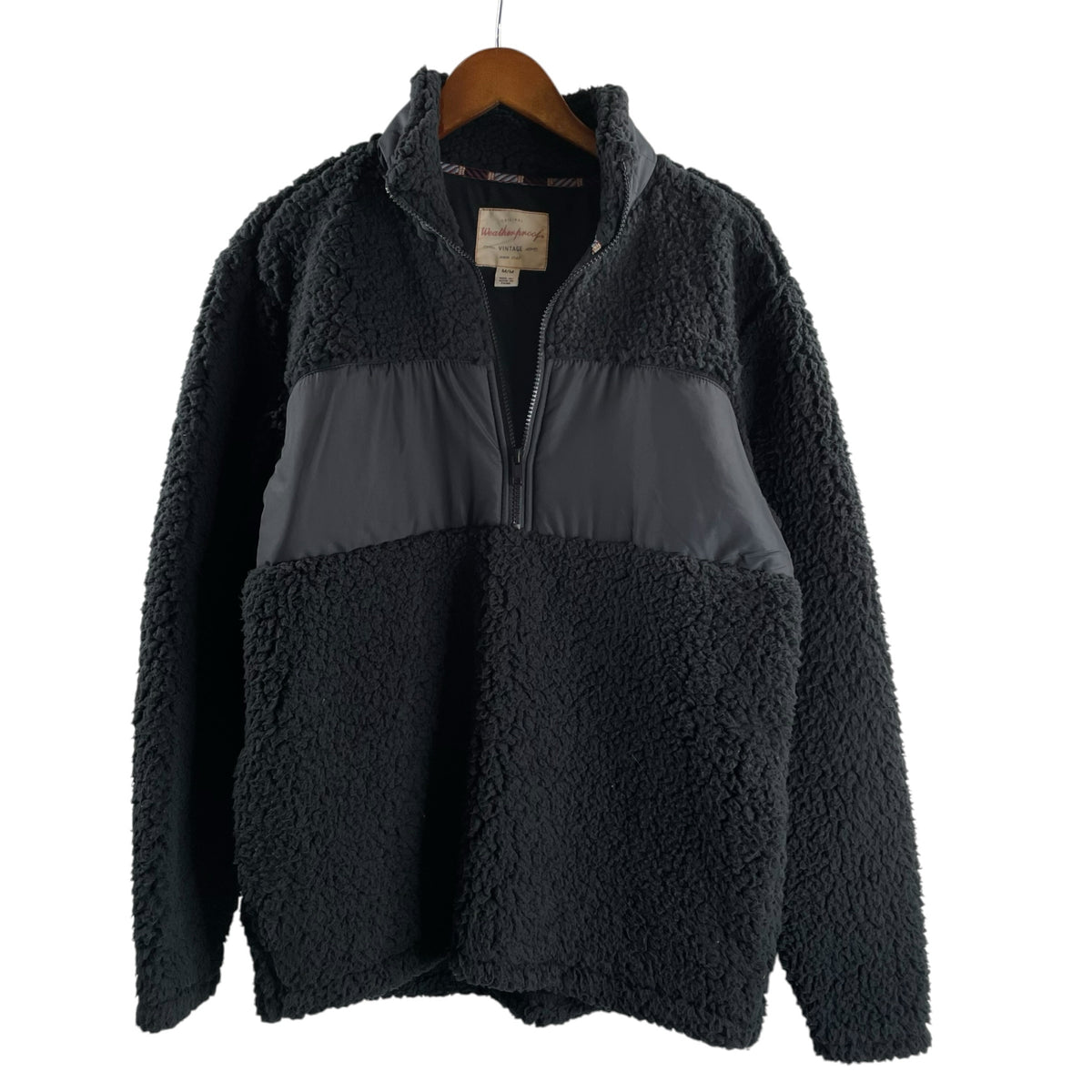 WEATHERPROOF Size MED Black FLEECE