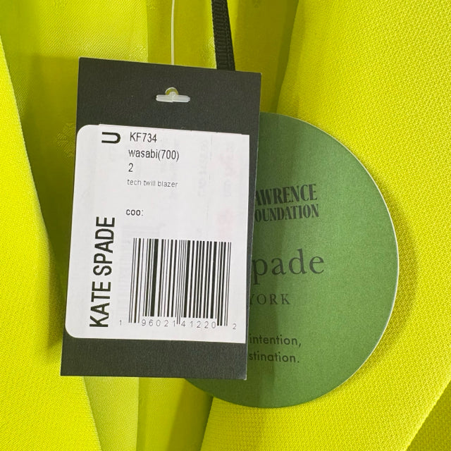 KATE SPADE Size 2 Wasabi NWT BLAZ / JKT