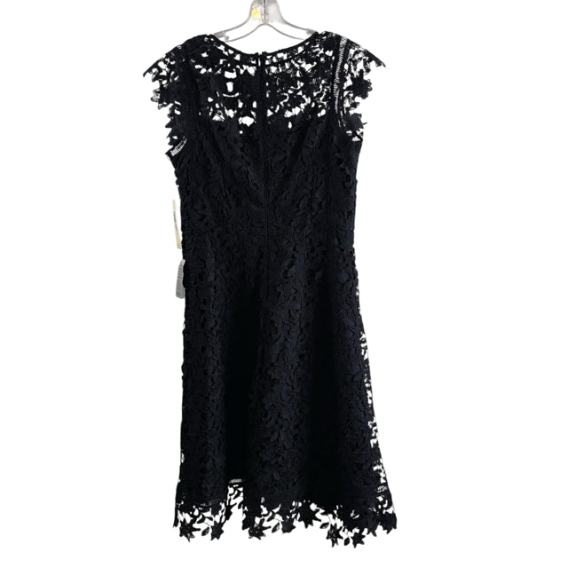 ELIZA J Size 12 Navy Lace Overlay Sleeveless Polyester NWT DRESS